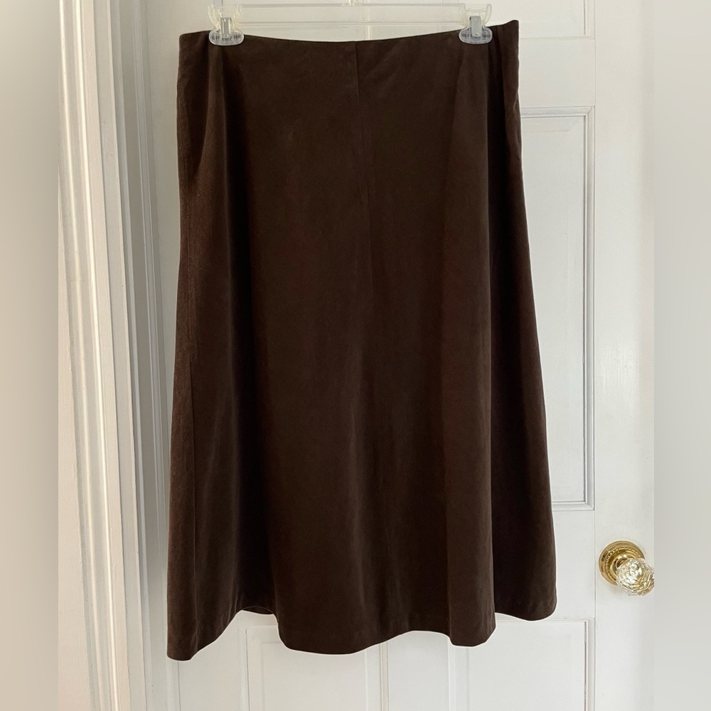 Charter Club Dark Brown A-Line Skirt